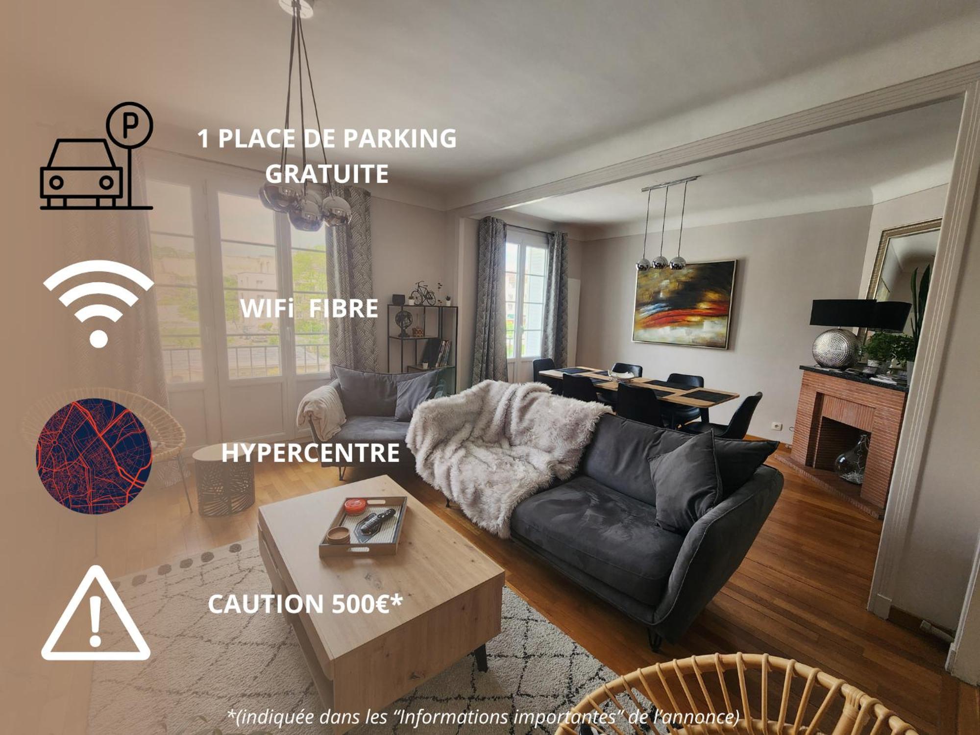 Apartment Perle Rare - Triangle D'or -98m2 - 6 Pers *